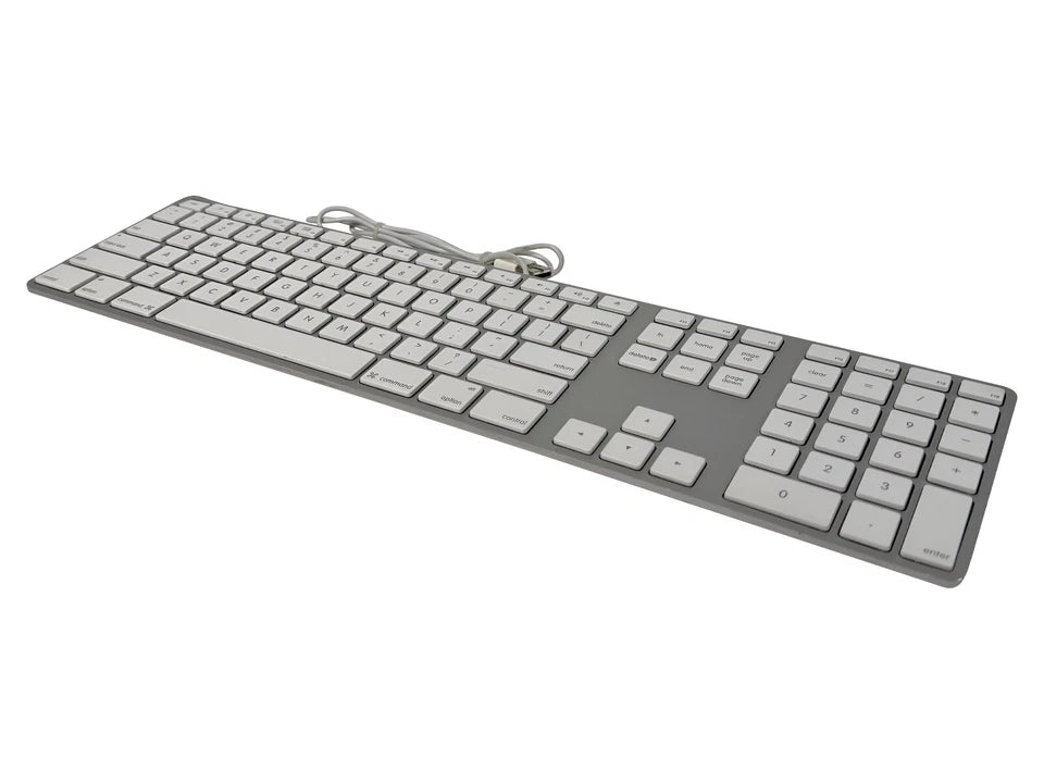 Apple A1243 Aluminum Wired Keyboard MB110LL/A🚀Full Size, Slim, Mac, Genuine OEM