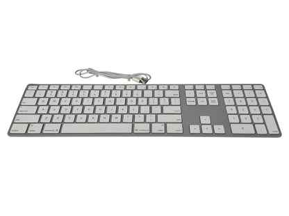 Apple A1243 Aluminum Wired Keyboard MB110LL/A🚀Full Size, Slim, Mac, Genuine OEM