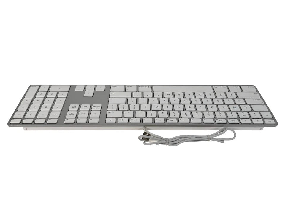 Apple A1243 Aluminum Wired Keyboard MB110LL/A🚀Full Size, Slim, Mac, Genuine OEM