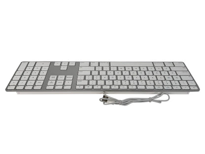 Apple A1243 Aluminum Wired Keyboard MB110LL/A🚀Full Size, Slim, Mac, Genuine OEM