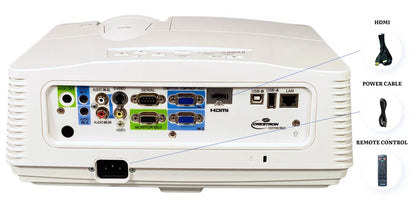 Mitsubishi WD720U-G DLP 4K Projector 4300 Lumens Quiet Operation PC 3D Ready