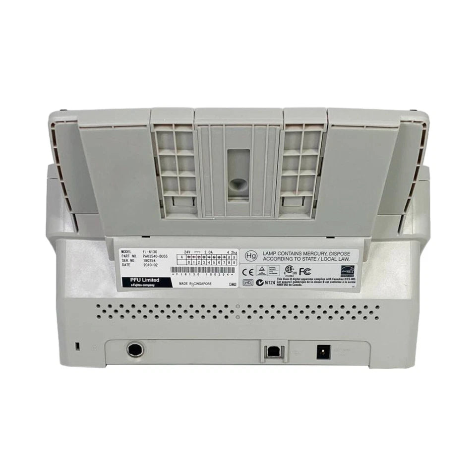 Fujitsu Fi-6130 High Speed Color Document Scanner USB 2.0 w/Bundle GOOD WORKING!