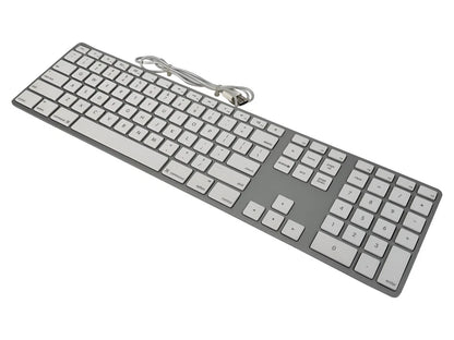 Apple A1243 Aluminum Wired Keyboard MB110LL/A🚀Full Size, Slim, Mac, Genuine OEM
