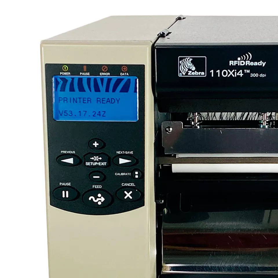 Zebra 110Xi4 Thermal Transfer Industrial High-speed Rugged Label Printer 300dpi