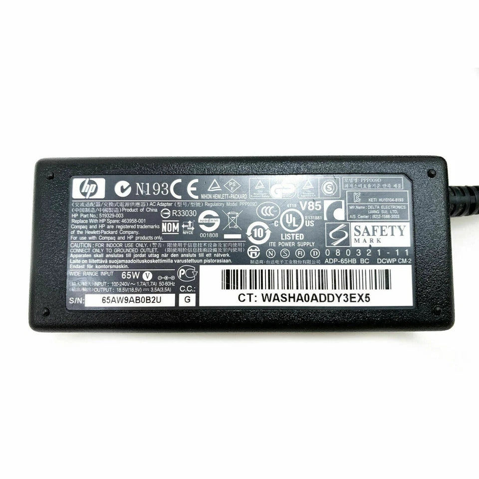 Genuine 65W HP AC Adapter for 2013 UltraSlim Docking Station HSTNN-IX10 Charger