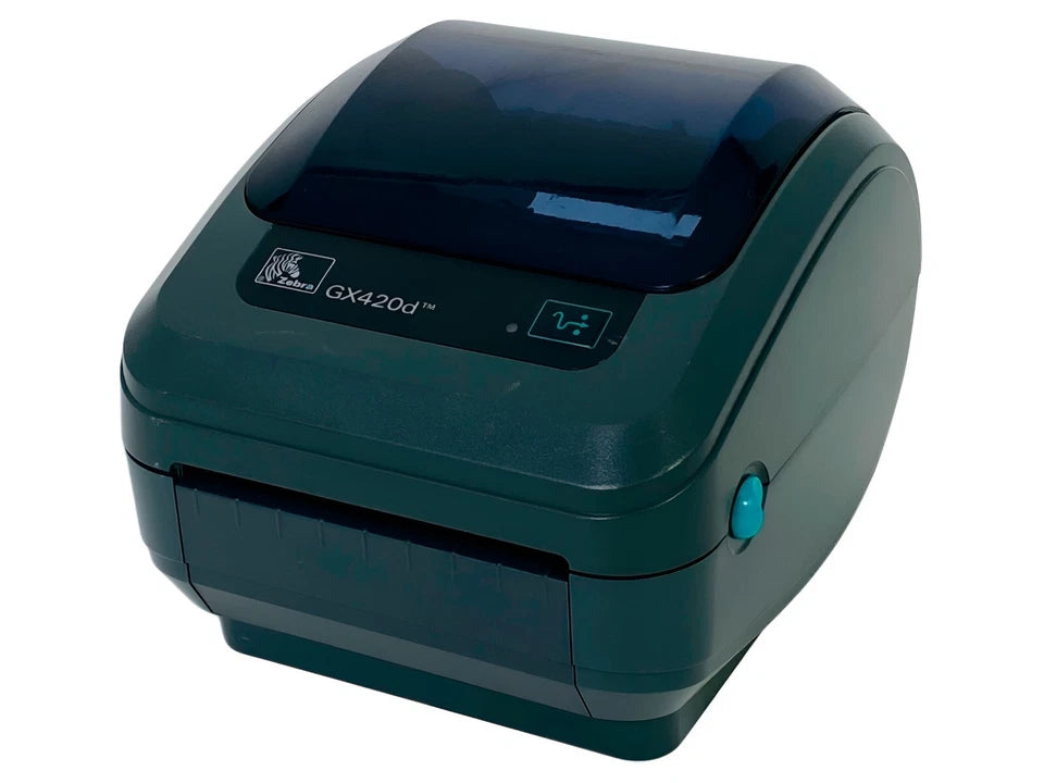 Zebra GX420d Direct Thermal Barcode Label Printer USB Serial Ethernet TESTED