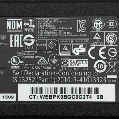 Genuine 90W HP AC Adapter 19.5V 4.62A Model PPP012C-S P/N 710413-001 Charger
