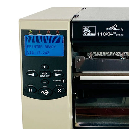 Zebra 110Xi4 Thermal Transfer Label Printer 300Dpi USB Ethernet Serial Parallel
