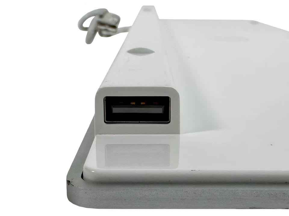 Apple A1243 Aluminum Wired Keyboard MB110LL/A🚀Full Size, Slim, Mac, Genuine OEM