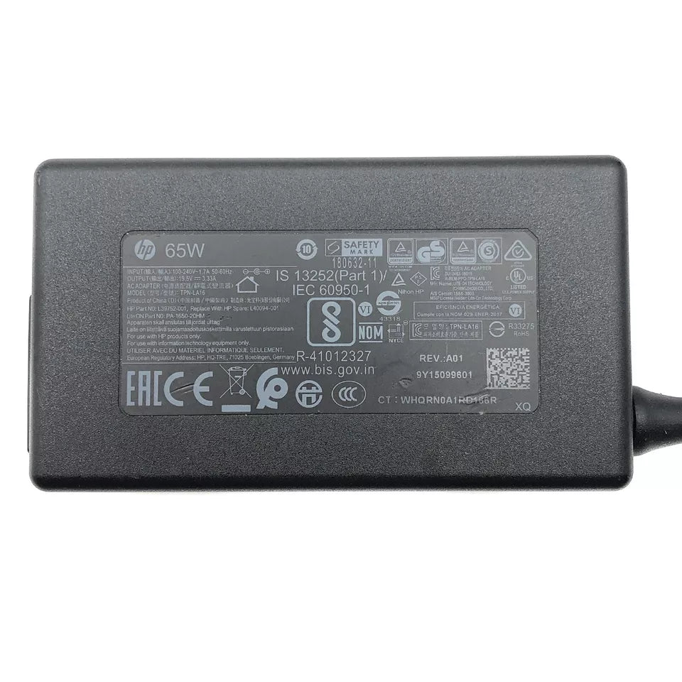 Genuine 65W HP AC Adapter Power Supply for EliteDesk 800 G4 G5 Desktop Mini wPC