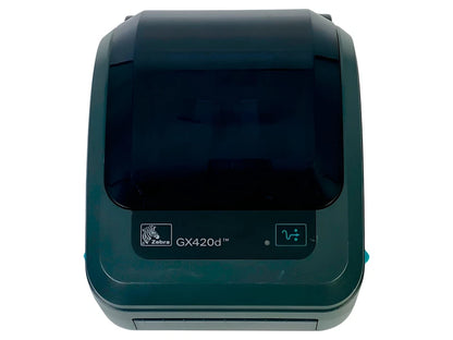 Zebra GX420d Direct Thermal Barcode Label Printer USB Serial Ethernet TESTED
