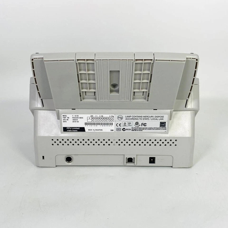 Fujitsu Fi-6130 Color Duplex Sheet-Fed Scanner with Adapter USB Setup Drivers