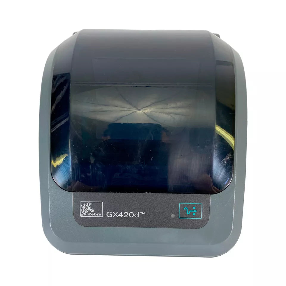 Zebra GX420d Thermal Label Printer Ethernet USB GX42-202410-000 No AC Adapter