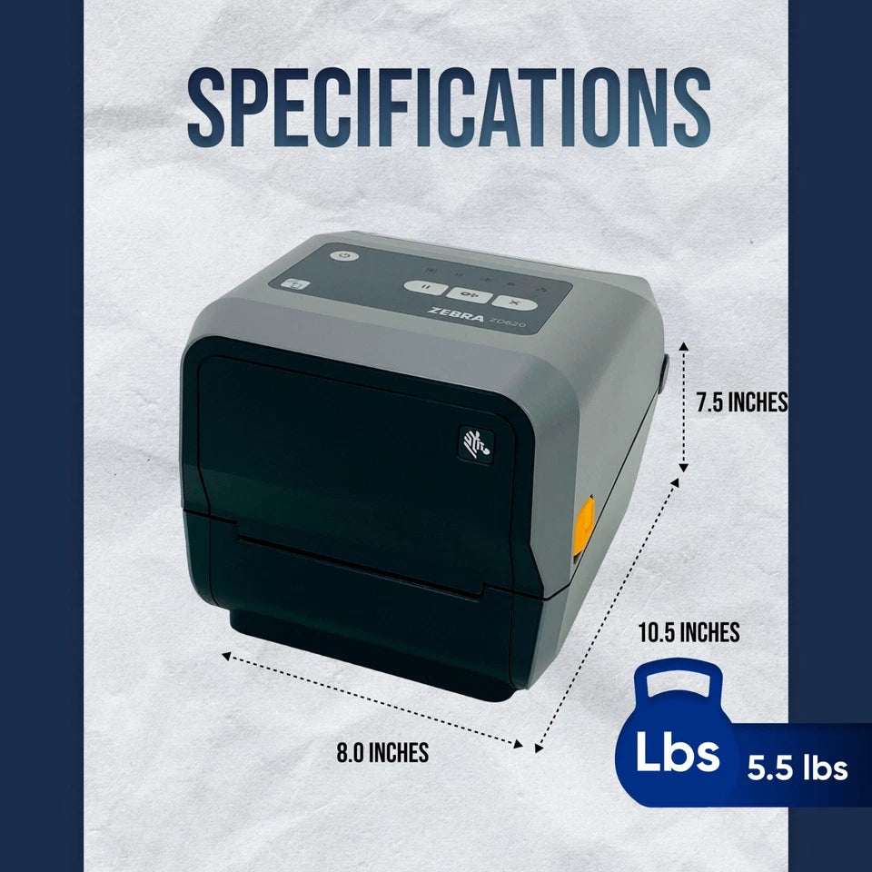 Zebra ZD620 (Earlier Model Than ZD621) Direct & Thermal Transfer Label Printer