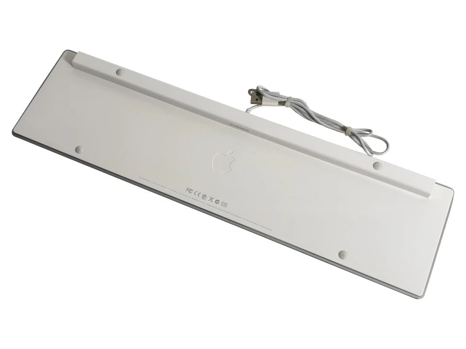 Apple A1243 Aluminum Wired Keyboard MB110LL/A🚀Full Size, Slim, Mac, Genuine OEM