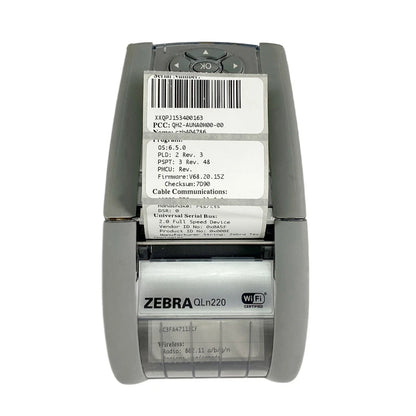 🔥 Zebra QLn220 Professional Mobile Barcode Thermal Printer (Wireless BT + USB) – No Battery • No Adapter