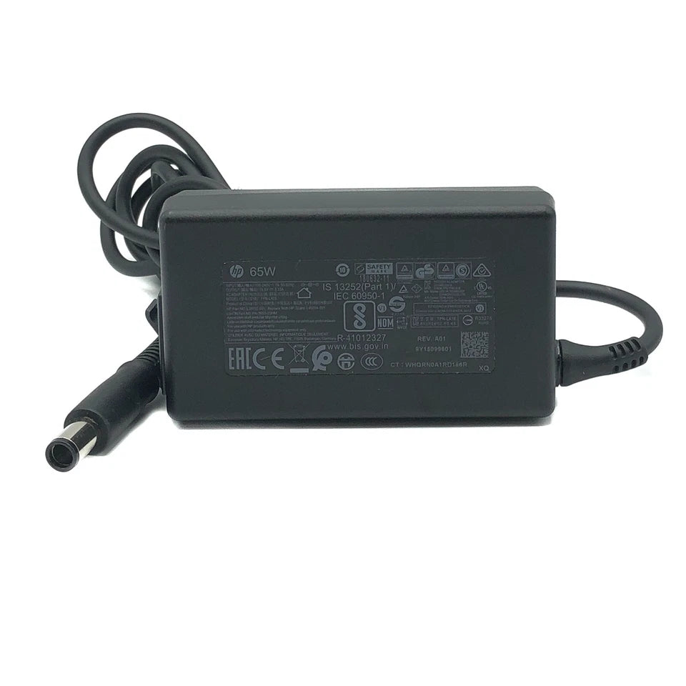 Genuine HP 65W AC DC Adapter Charger for Notebook PC IS 13252 EAC R-41012327