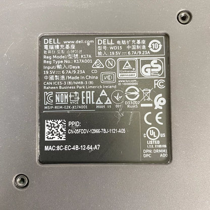 🔥 Genuine Dell WD15 K17A USB-C Docking Station – Business Dock, Dual 4K Display 🖥️⚡