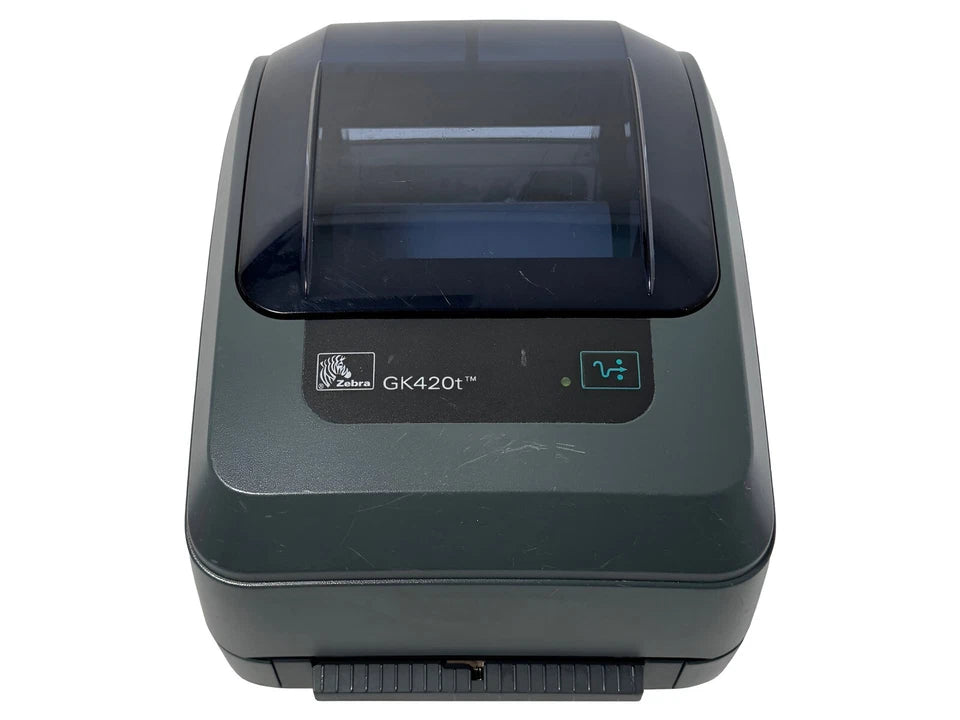 FULLY TESTED Zebra GK420T Thermal Transfer Barcode Label Printer USB Ethernet