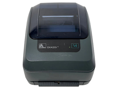 FULLY TESTED Zebra GK420T Thermal Transfer Barcode Label Printer USB Ethernet