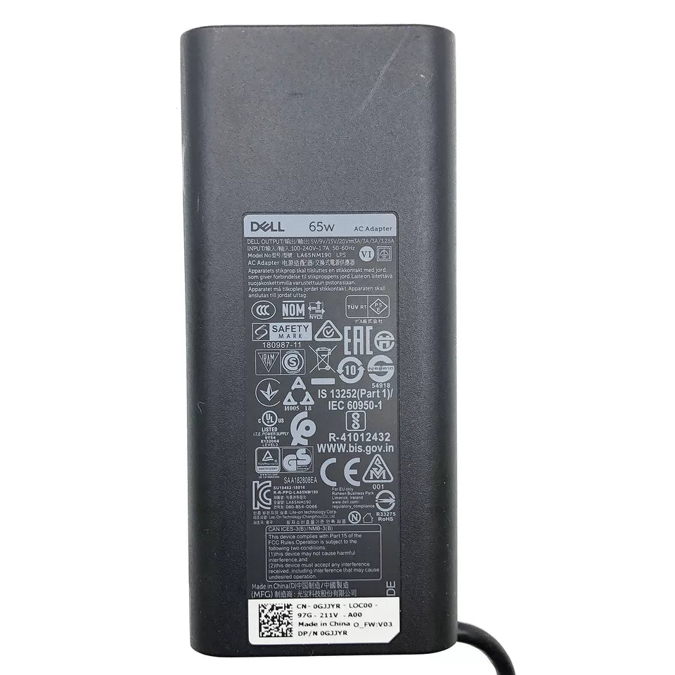 Genuine Dell 65W USB C Charger for Dell Latitude 7320 7400 7410 7420