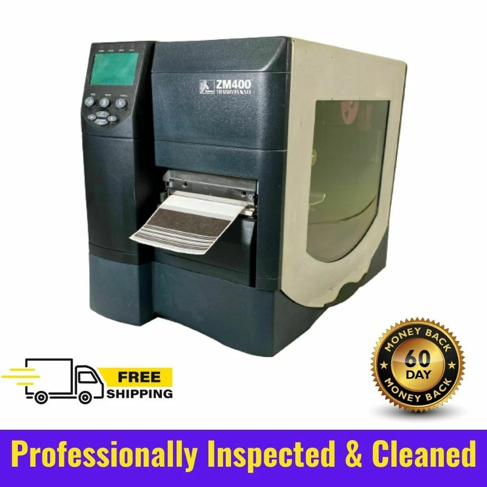 Zebra ZM400 Thermal Transfer Label Printer – USB & LAN | Model ZM400-2001-0100T