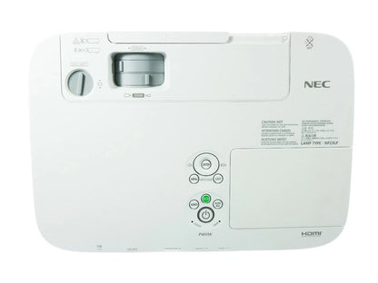 REFURBISHED - NEC P401W 3LCD Projector 4000 ANSI HD HDMI w/Remote + EXTRA LAMP