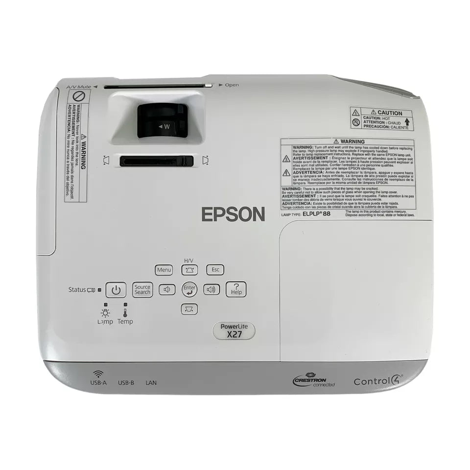 Epson 3LCD Projector 2700 ANSI Professional Supports 4K Input HDMI w/Remote