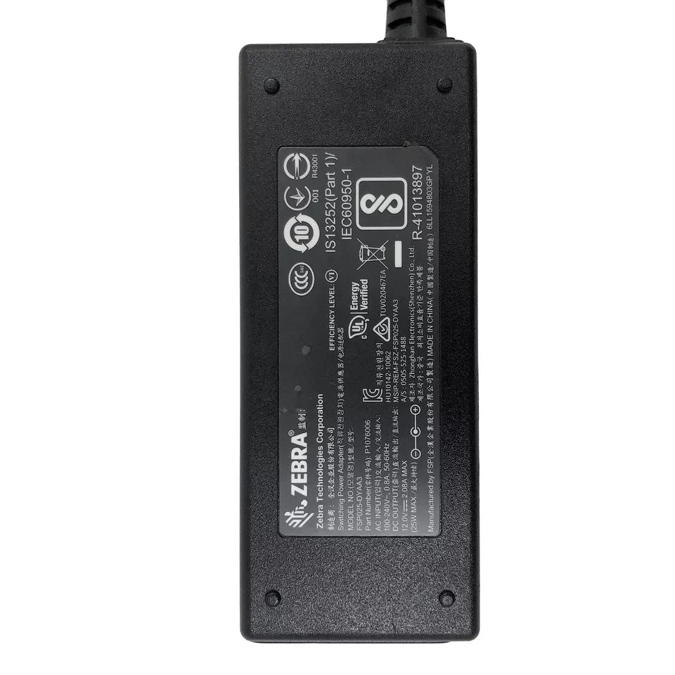 Genuine OEM Zebra Power Supply Adapter 25W For ZQ510 ZQ520 Thermal Printer w/PC