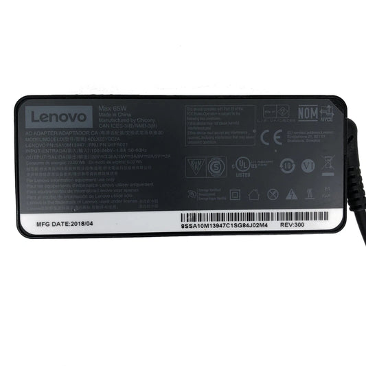 Original Lenovo Adapter 65W USB-C for ThinkVision M14 M14t Portable Monitor wPC