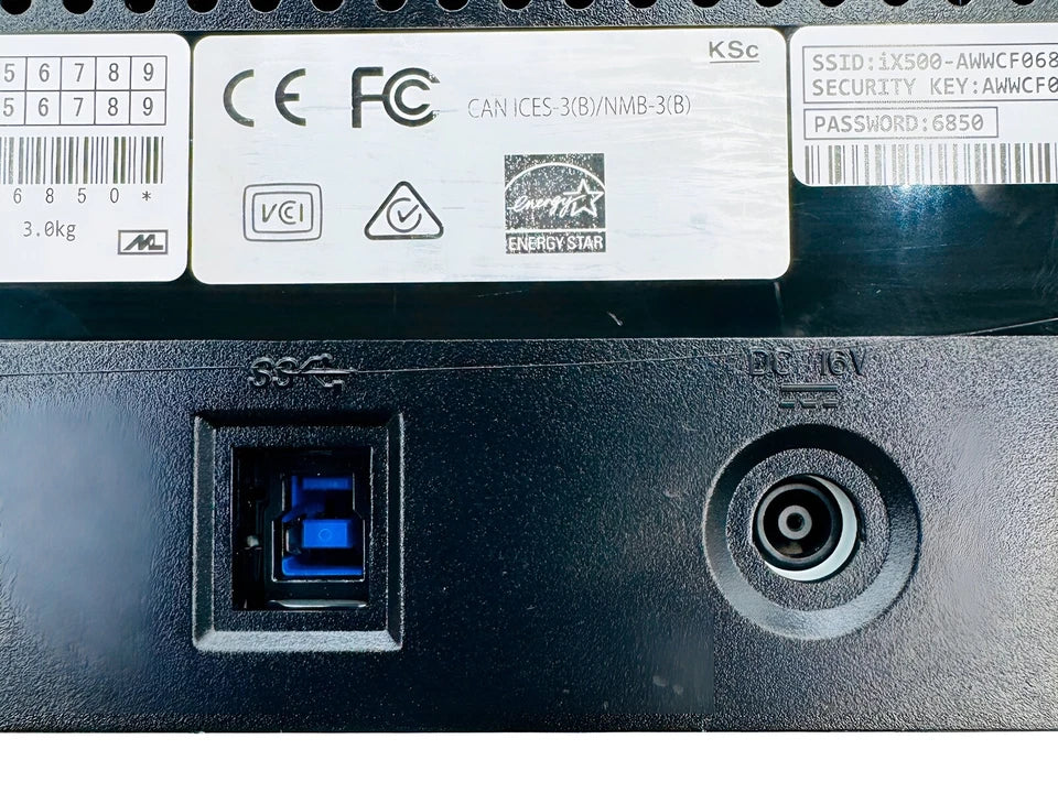 Fujitsu ScanSnap iX500 Color Duplex Pass-Through Wireless Scanner w/P.Supply&USB