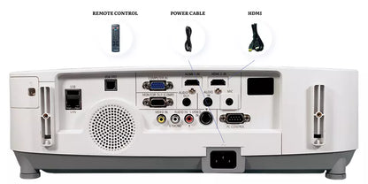 3LCD Projector 4000 ANSI Professional WXGA Accepts 4K Signal HDMI USB w/Bundle