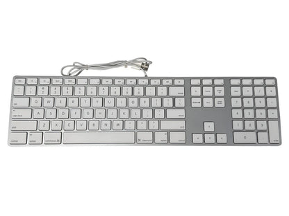 Apple A1243 Aluminum Wired Keyboard MB110LL/A🚀Full Size, Slim, Mac, Genuine OEM