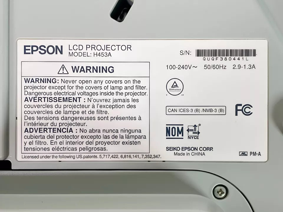 Epson BrightLink 475Wi 3LCD Projector Ultra Short Throw 2600 Lumens WXGA HDMI