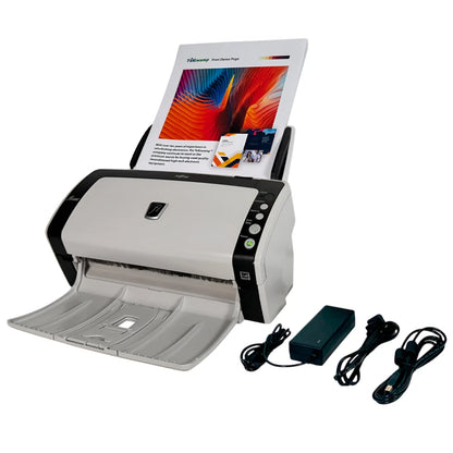 Fujitsu FI-6130Z Duplex Document Color Scanner – Fully Tested w/ Adapter & USB Cord ✅