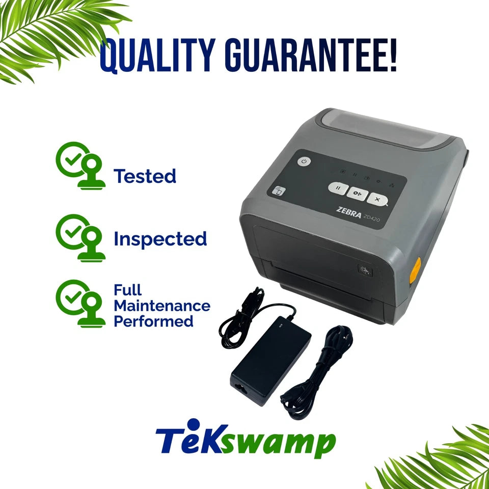 Zebra ZD420 (Earlier Model Than ZD421) Direct & Thermal Label Printer BT WiFi