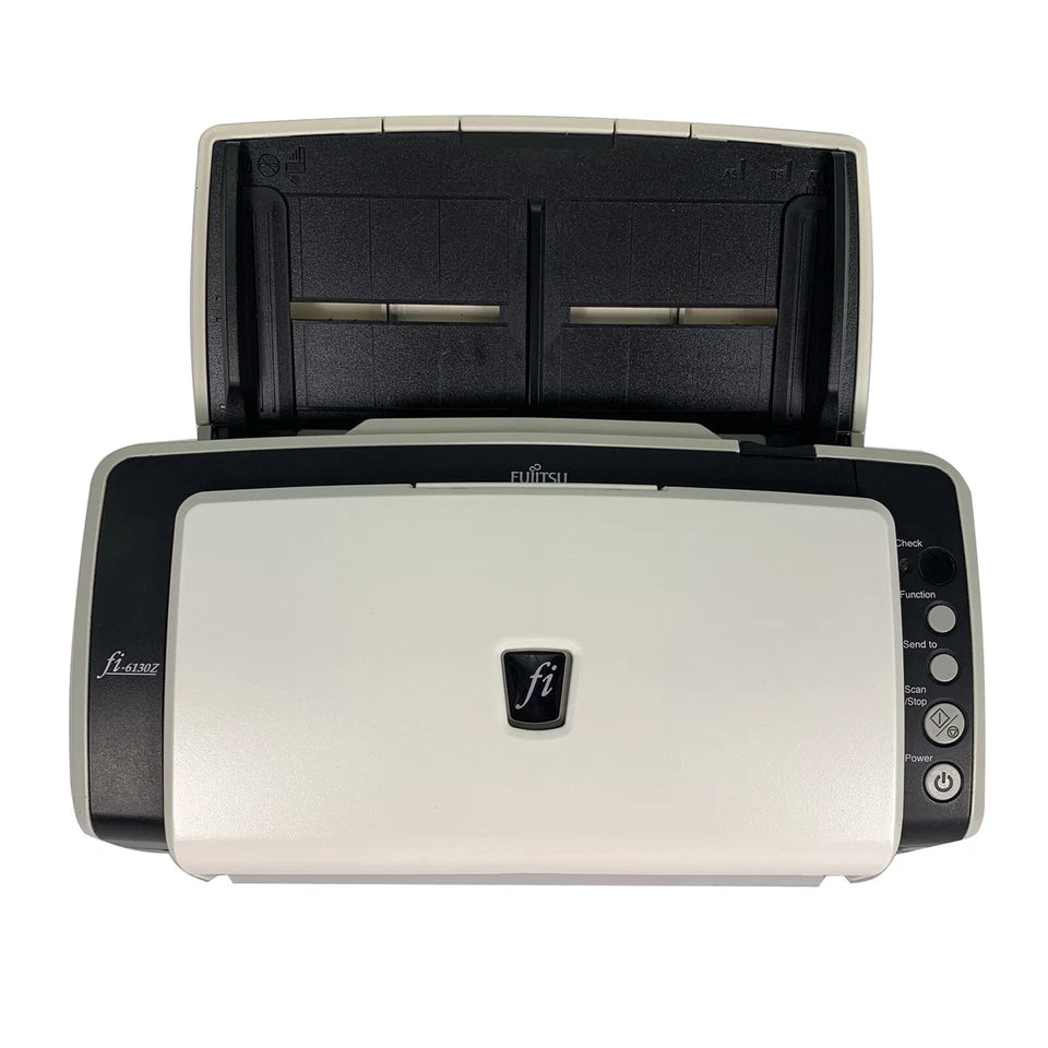 Fujitsu FI-6130Z Duplex Color USB Document Scanner – Legal Paper Size w/ Bundle ✅