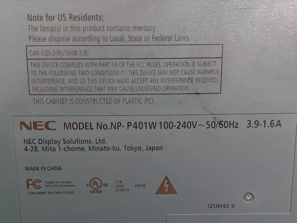 3LCD Projector 4000 ANSI Professional WXGA Accepts 4K Signal HDMI USB w/Bundle