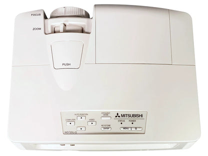 Mitsubishi WD720U-G DLP 4K Projector 4300 Lumens Quiet Operation PC 3D Ready