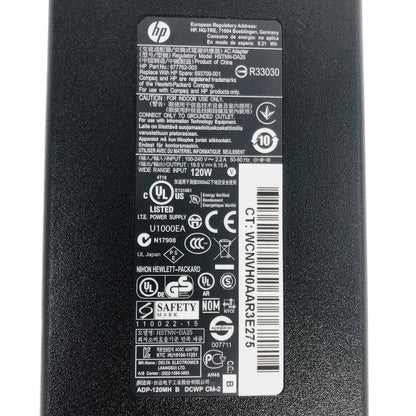 Genuine 120W HP AC DC Adapter 19.5V for Pavilion 20" / 21" inch AiO Desktop OEM