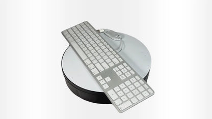 Apple A1243 Aluminum Wired Keyboard MB110LL/A🚀Full Size, Slim, Mac, Genuine OEM