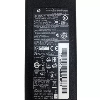 Genuine 120W HP AC Adapter 19.5V 6.15A Charger 918341-800 7.4mm Straight Plug