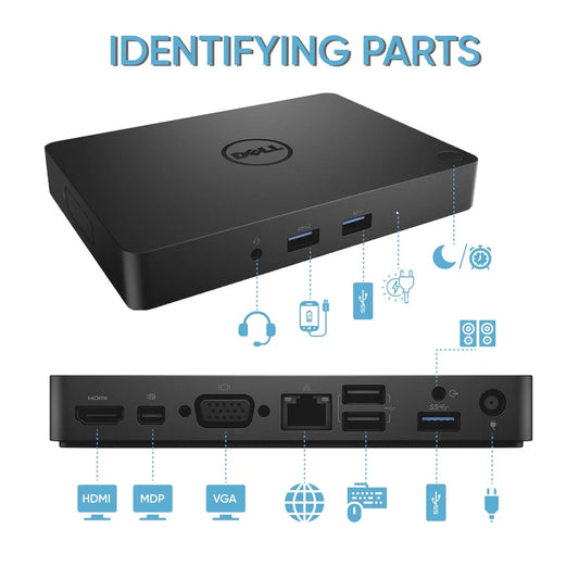 🔥 Genuine Dell WD15 K17A USB-C Docking Station – Business Dock, Dual 4K Display 🖥️⚡