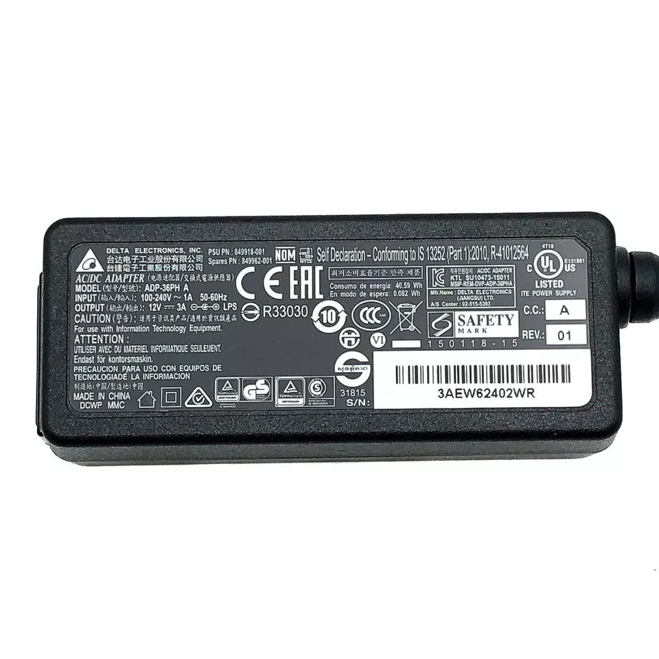 Genuine Delta AC Adapter 12V For Cisco Meraki MX64 MX64W MX67 MX67C MX67W w/Cord