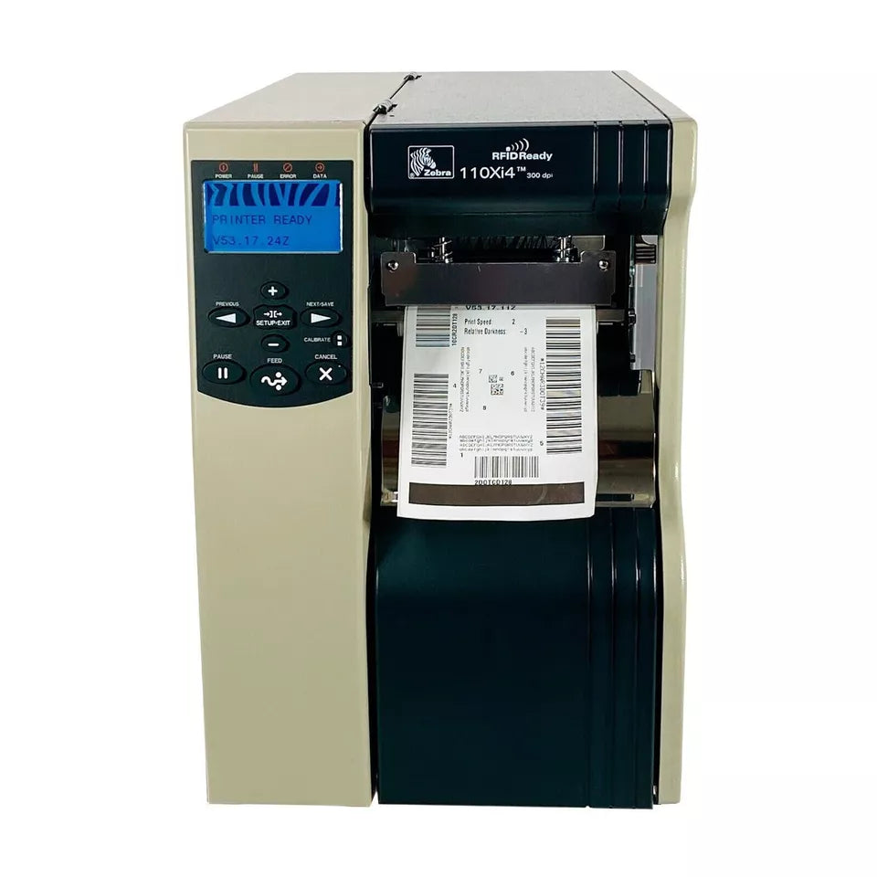 Zebra 110Xi4 Industrial Thermal Transfer Label Printer 300Dpi USB LAN Serial
