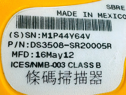 Symbol Motorola DS3508-SR Industrial Handheld 1D/2D Barcode Scanner with USB Cable