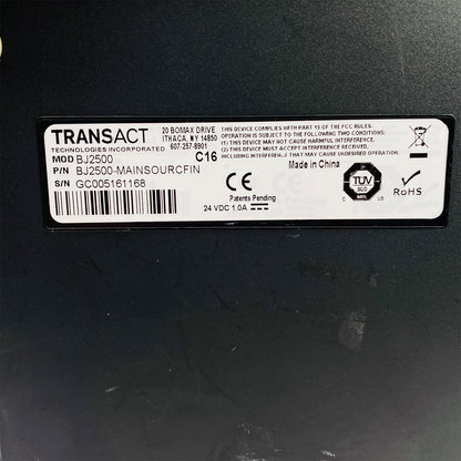 TransAct BankJet BJ2500 TRABJ2500 Desktop Receipt Printer – Serial, USB, Power Supply