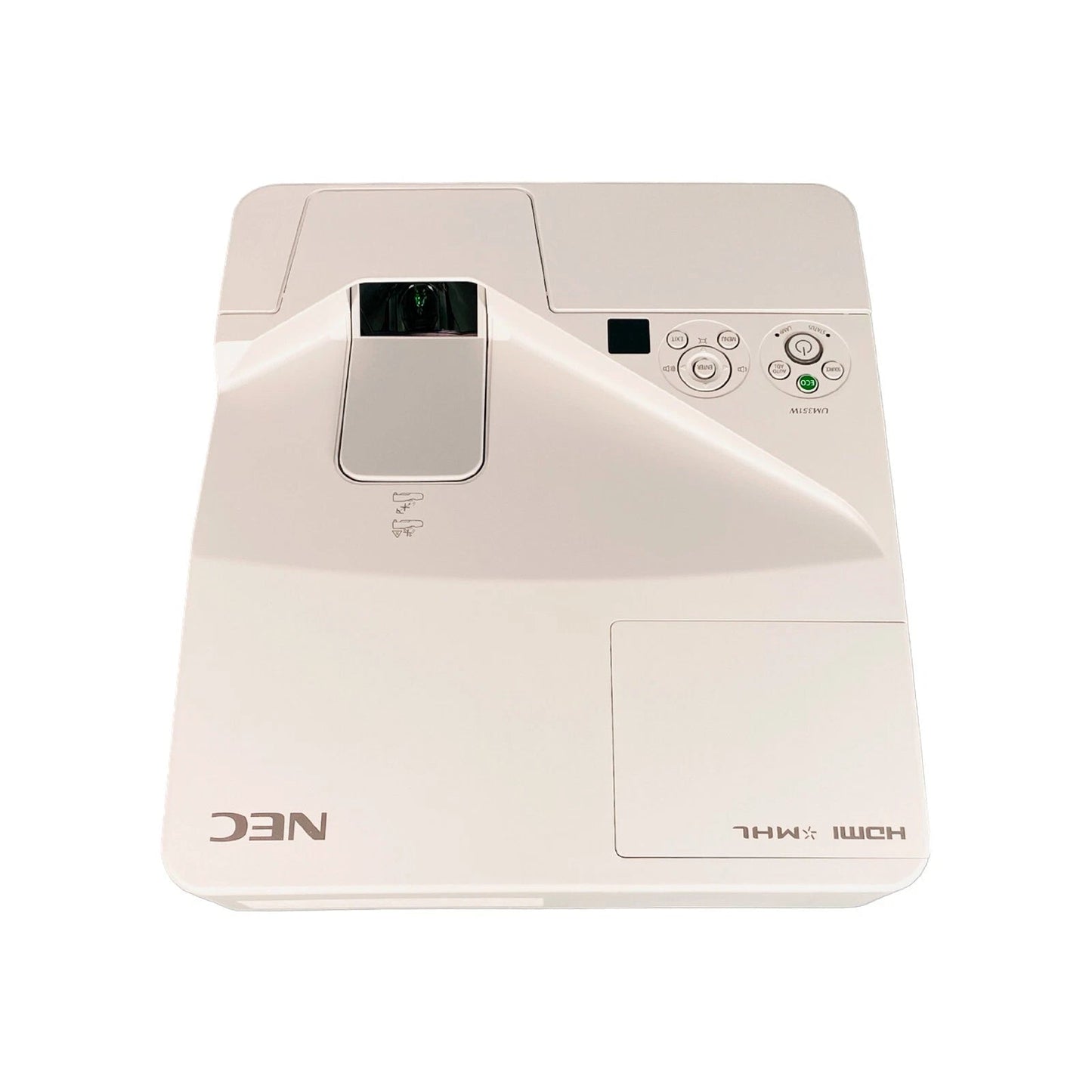 Top control panel with power and navigation buttons