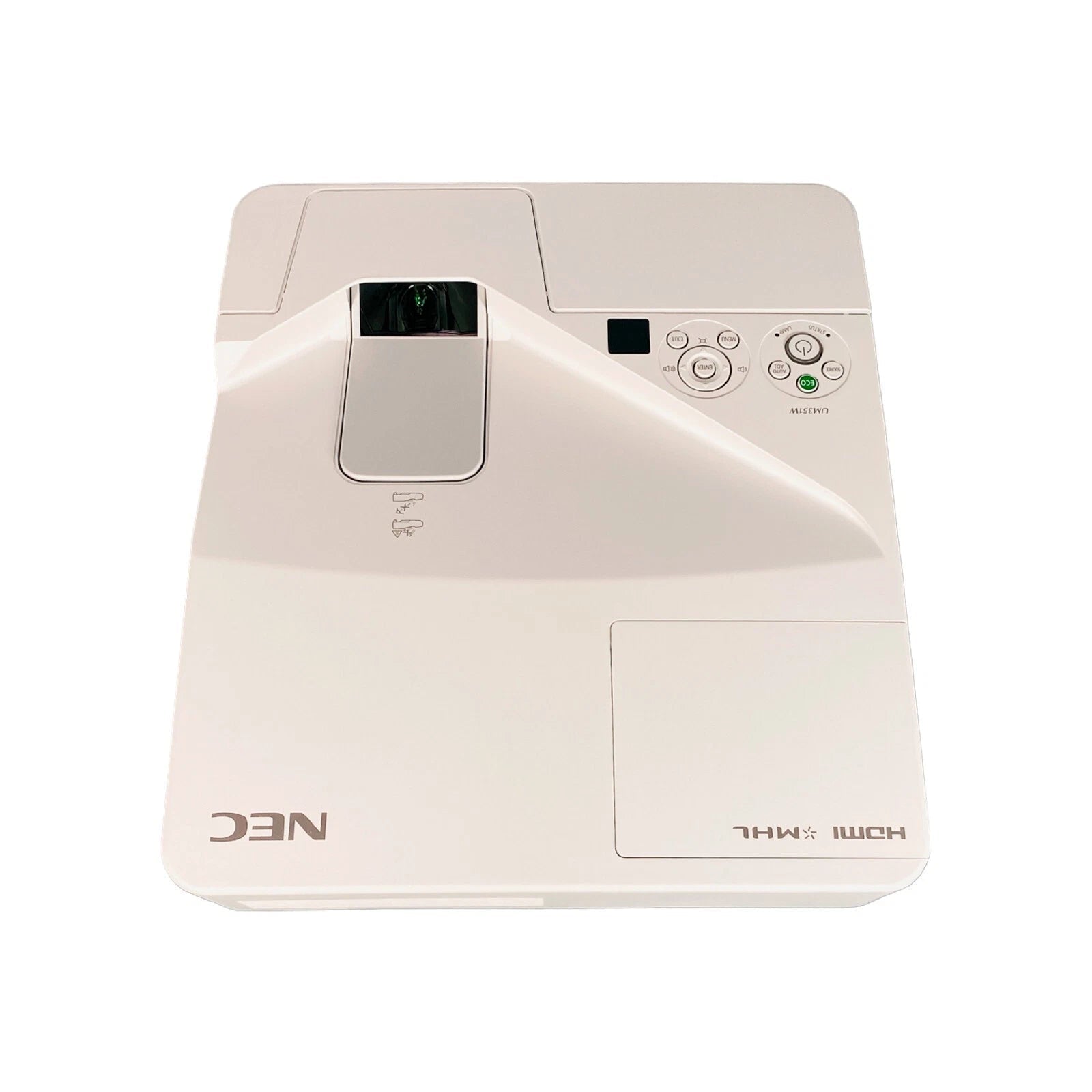 Top control panel with power and navigation buttons