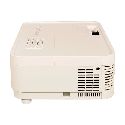 Projector rear side angle housing and exhaust view